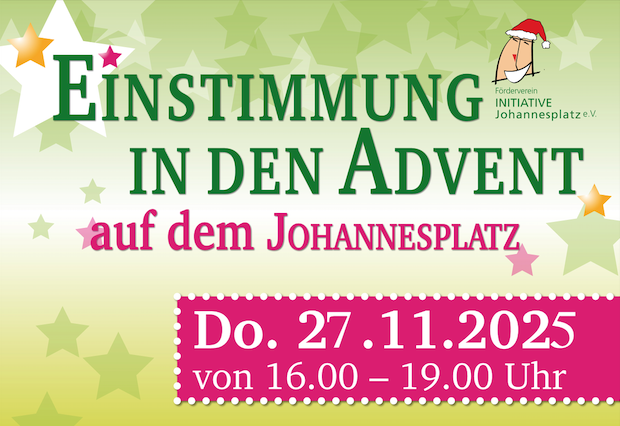 Teaser Adventsnmarkt 2025 auf dem Johannesplatz