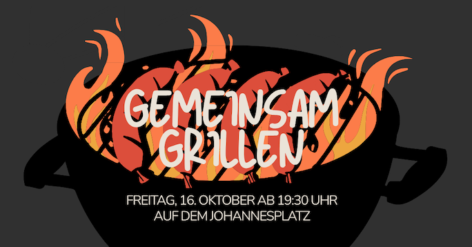 Gemeinsam Grillen auf dem Johannesplatz Darmstadt